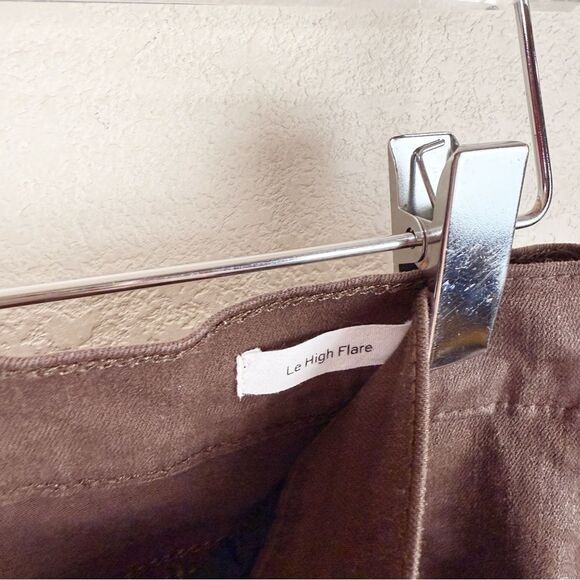 Frame Brown Canvas Coated Bootcut Jeans Size 33 - Picture 5 of 8